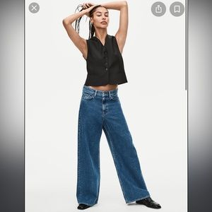 COS Mid-rise Wide Leg Jeans